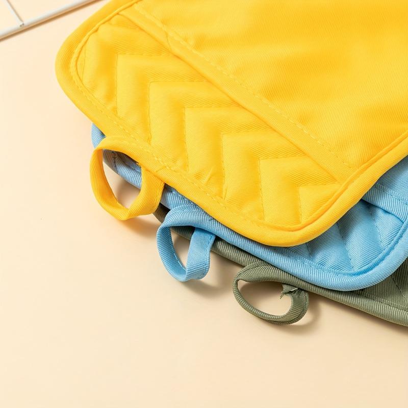 4pcs/set Baking Kitchen Oven Gloves Heat-resistant Microwave Gloves High-temperature Baking Resistant Fabric Cotton and Linen