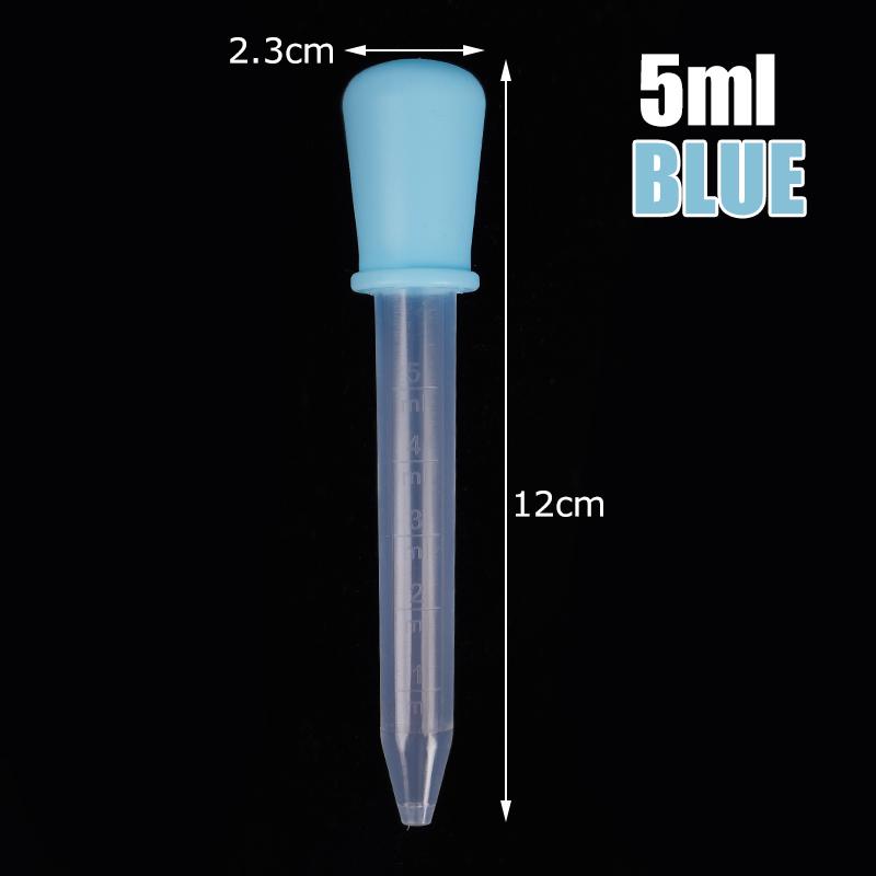 5pcs 5ml Small Silicone Plastic Pipette Dropper Feeding Medicine Pipette Dropper Feeding Medicine for Cat Dog Small Pet Feeder