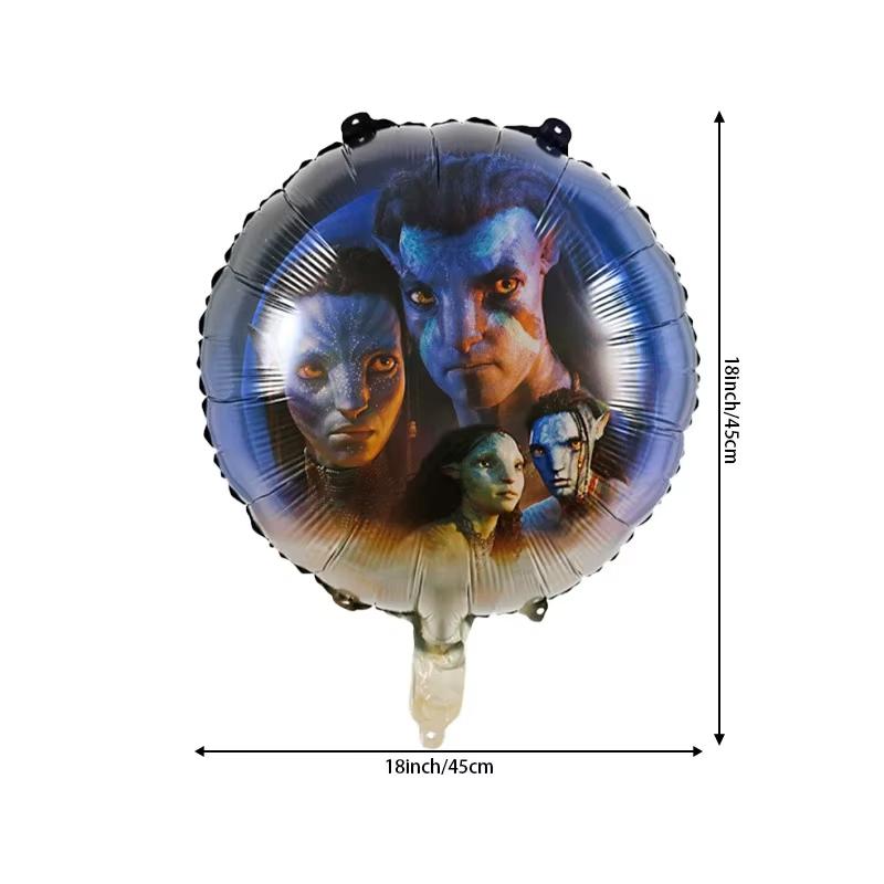 New Avatar Birthday Party Decoration Tableware Avatar 2 Balloons Set Plate Cup Gift Bags For Kids Boy Party Favors Photo Booth