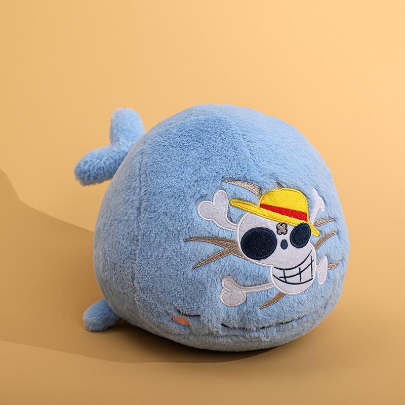 Cartoon anime peripheral doll One Piece Blue Whale plush doll cute pillow child companion gift