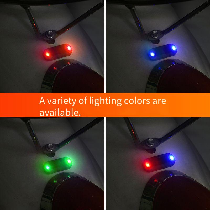 SEAMETAL Mini LED Solar Car Warning Light Wireless Anti-theft Warning Light Flashing Alarm Light