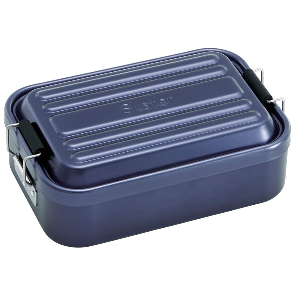 Skater Aluminum Lunch Box for Men, 850ml Large Capacity, Fluffy Packing Design, Dark Blue (AFT8B-A)