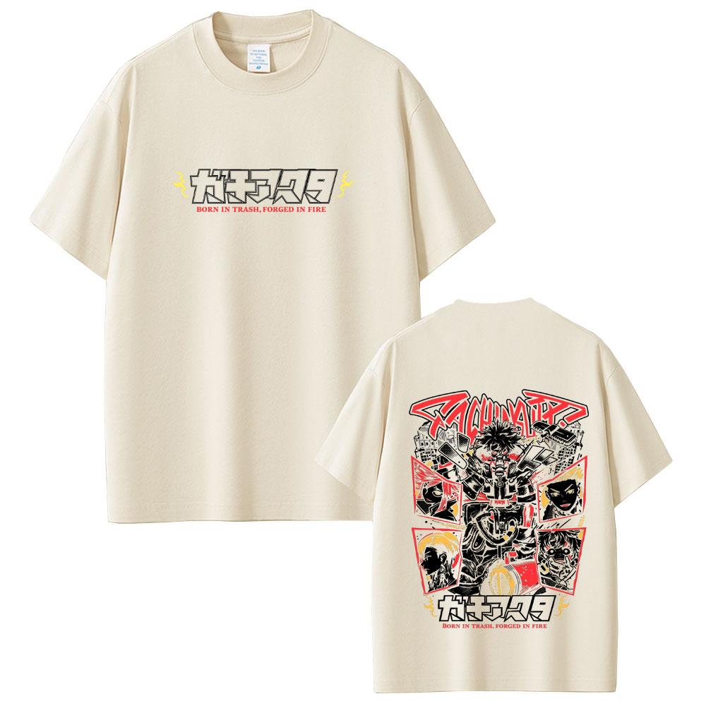 Anime Gachiakuta Ludo Merch Tshirt Unisexs Womens Casual Soft Cotton Crewneck T Shirts Unisex Cartoon Fashion Cosplay Streetwear