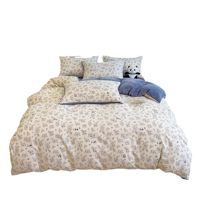 Winter Skin-Friendly Thick Milk Velvet Duvet Cover - Cozy, Warm & Ideal for Sleeping Naked in Dorms