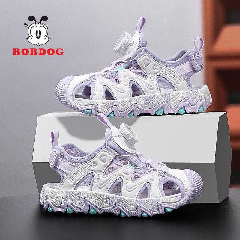 

Babu bean children s sandals boys shoes summer 2025 new soft-soled non-slip medium and older children s baotou sports beach shoes 39 insole length about 24.9cm