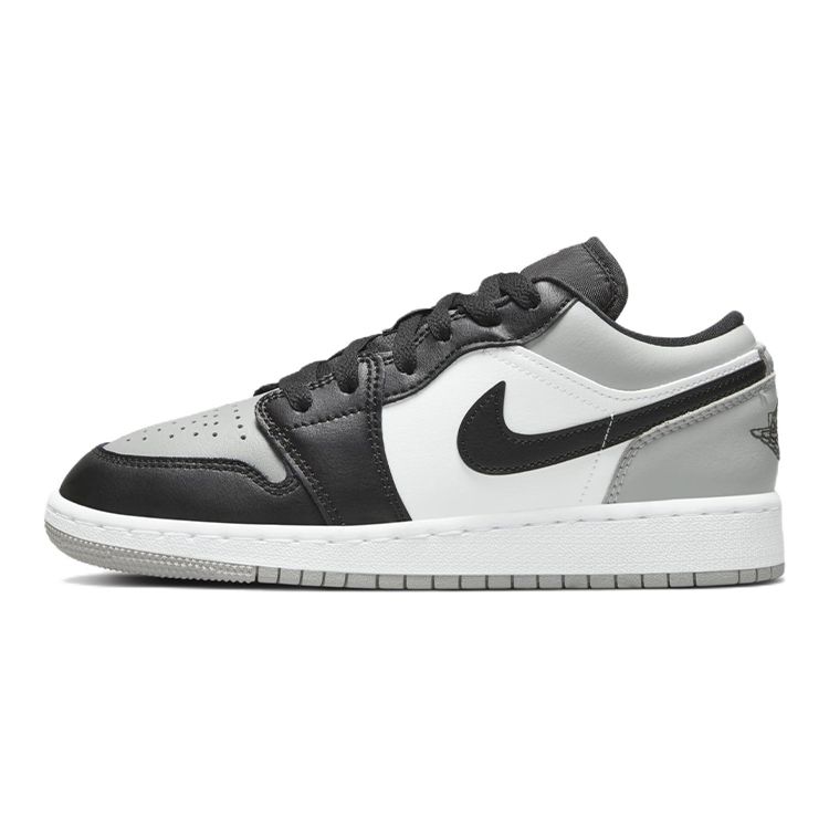 Air Jordan 1 Low GS Light Smoke Grey Black White 553560-052 35.5