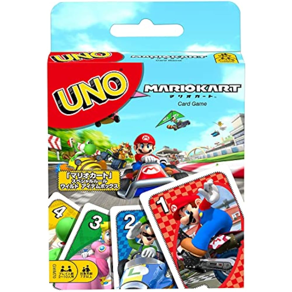 Mattel Game (Mattel Game) Uno (UNO) Uno Mario Kart Card Game Party Game for 2 To 10 People from 7...