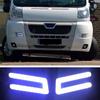 2x Led Car Daytime Running Lights Lamp For Peugeot Boxer Citroen Relay Fiat Ducato Motorhomes Vans DRL Auto Exterior Accessories