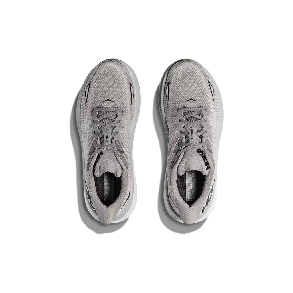 HOKA Clifton 9 Harbor Mist Black Herren Sneaker Grau 1127895-HMBC
