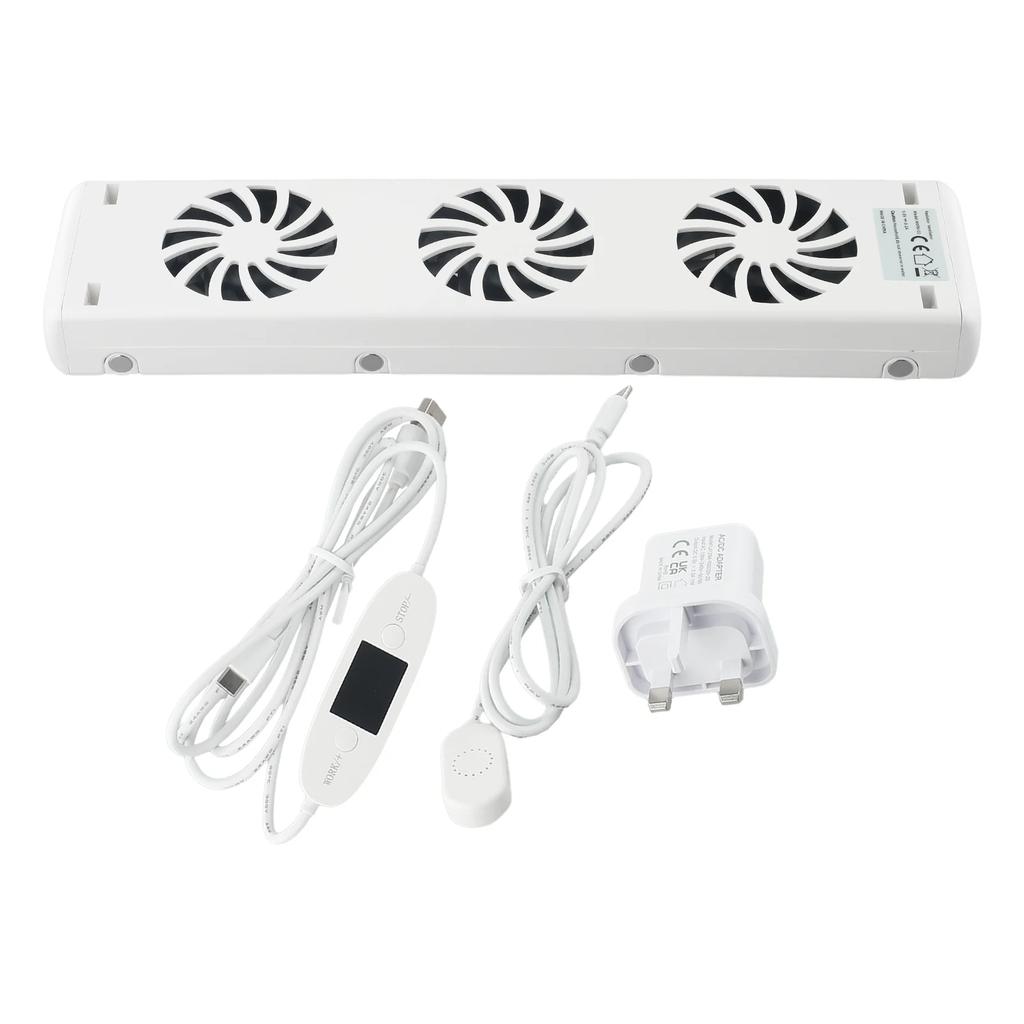 Radiator Ventilator Radiator Fan Flame Retardant 30x7x3cm Home Improvement Plastic Temperature Sensor Hot Sale