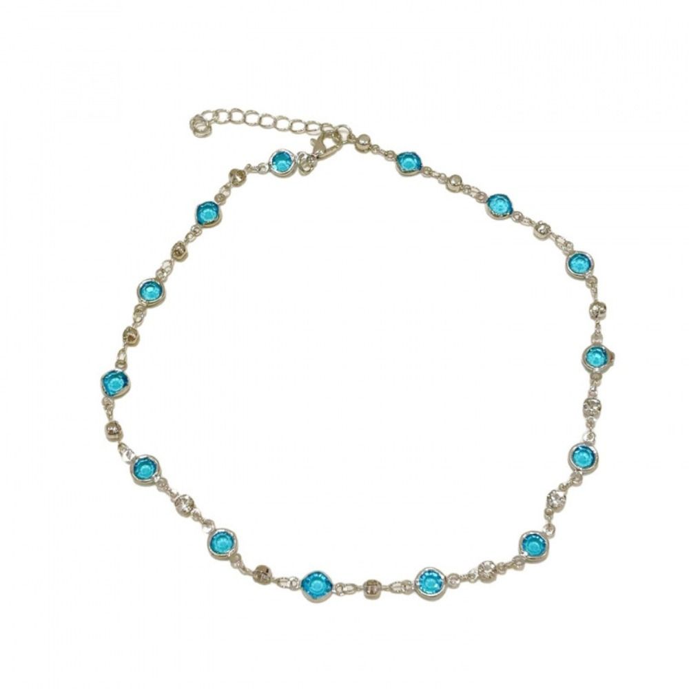Temperament Butterfly Zircon Necklace Crystal Forest Necklace New Double-layer Necklaces Girl