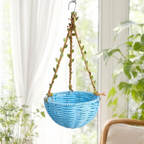 Parakeet Nest, Chewproof Plastic Frame Washable Small Bird House for Cage, Hanging Cozy Sleeping Nest, Woven Rattan Bird Nest with Metal Hooks
