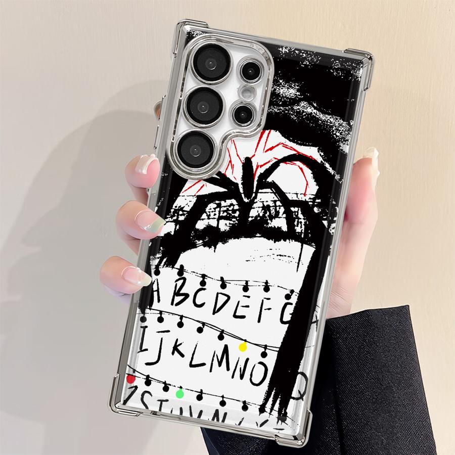 Phone Cover Funda Case for Samsung Galaxy 25 S20 Ultra S24 FE S23 S25Edge S22 Plus Note 20 Ultra S21 Strange Things Letters A-Z