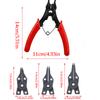 4 In 1 Snap Rings Pliers Plier Set Combination Retaining Clip Jewelry Circlip Pliers Internal External Rings Remover