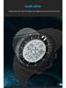 Sanda Cold Light Large Screen Waterproof Digital Sports Watch