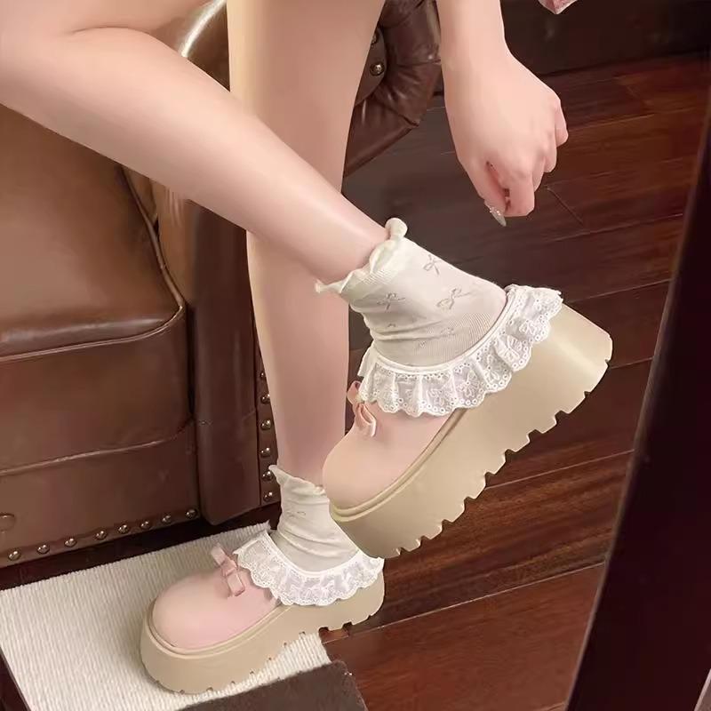Round head versatile pink retro thick-soled women's new summer wear heightened non-slip bag head slippers