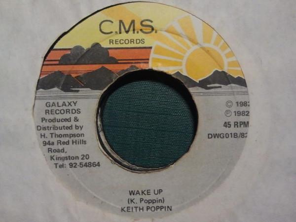 7inch Record KEITH POPPIN Wake Up DWG01 CMS Records 1982 Jamaica Reggae Ska Dub Used