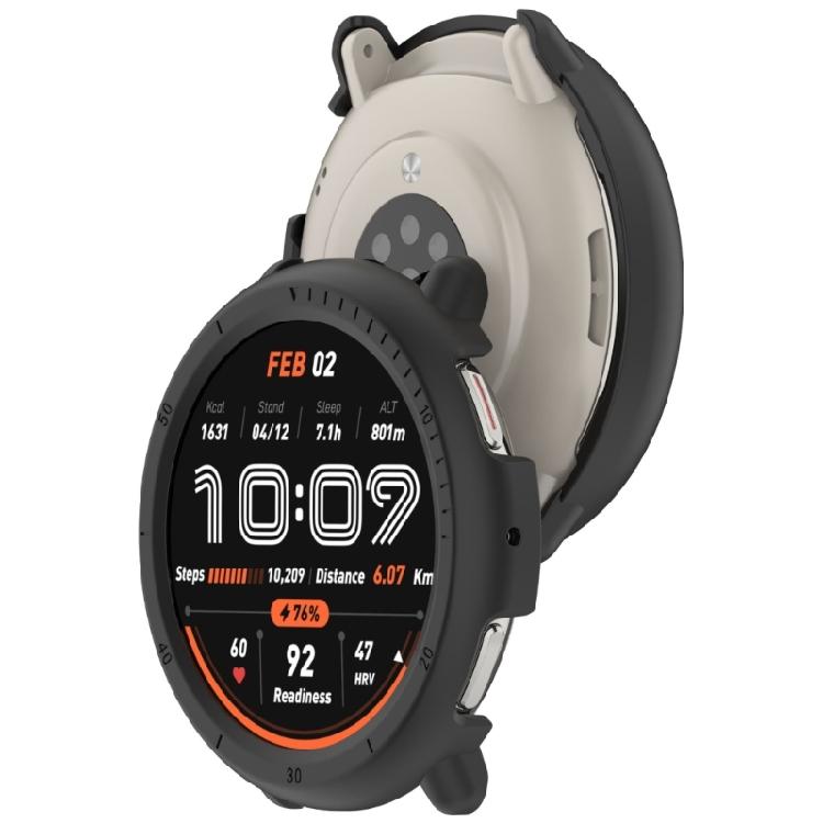 Half Wrap Enclosed Shell Watch Casing Protective Guard Shockproof Cover Hollowed Cutout for Active 2 A2437 Full Access