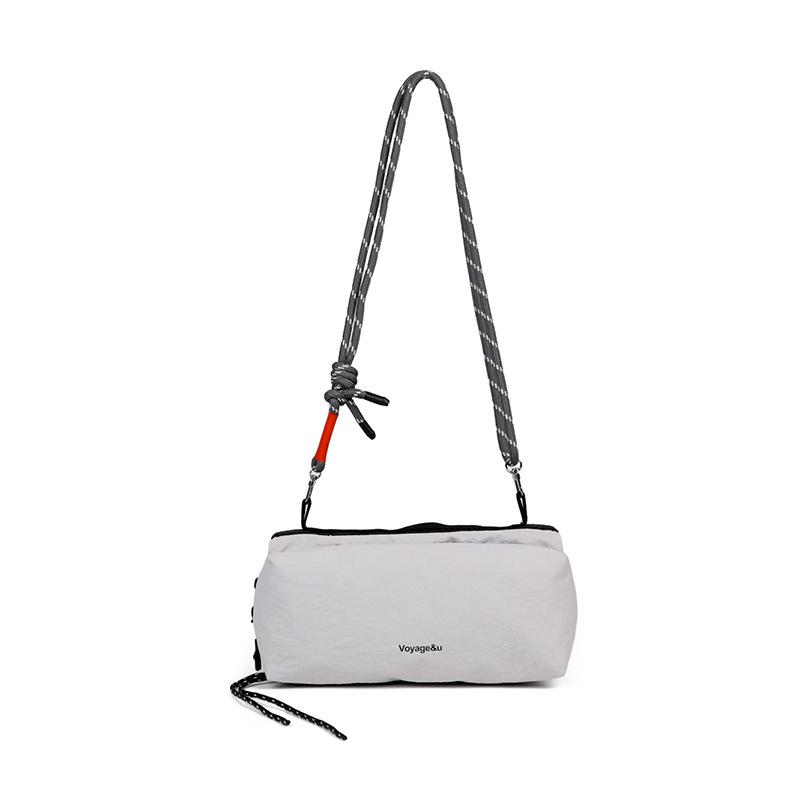 

Новые легкие сумки на грудь Простые мужские сумки для альпинизма и активного отдыха Повседневные универсальные сумки через плечо Однотонные модные мужские сумки 22.3x5x10cm серый