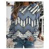 Fashion Vintage Women's 3D Printed Sweatshirt Loose Casual Long Sleeve O Neck Top Winter Autumn Wear Temperament Design