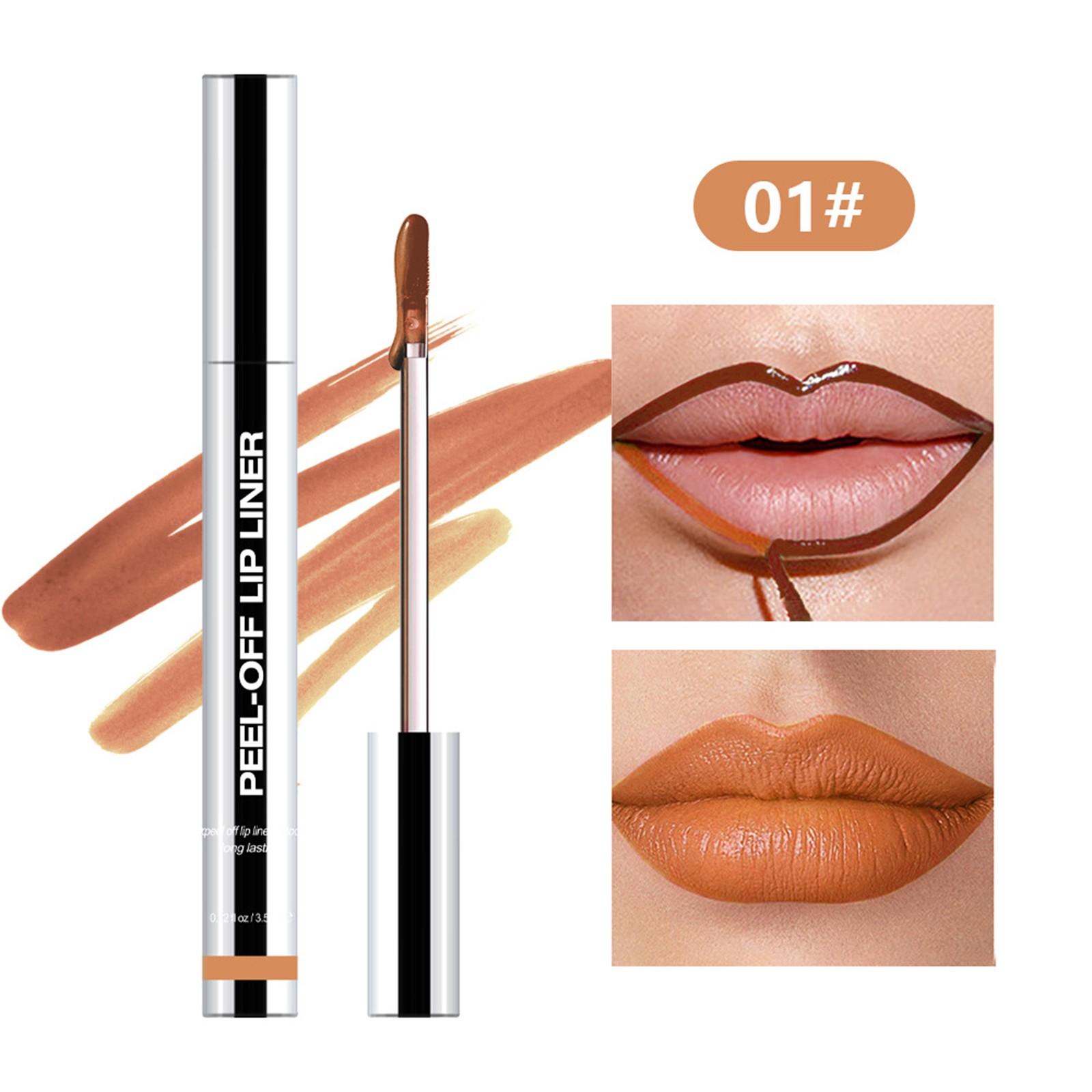 

Карандаш для губ Stain Peel Off Lip Gloss Peel Off Lip Liner For Long Lasting Waterproof Transfer-Proof High Pigmented 3ml One Size