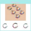 Trendy Colorful Rhinestone Alloy Ear Cuffs Chic Metal Earrings For Women