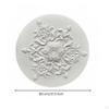 Ceiling Light Base Elegant Floral Raised Medallion Polyurethane Centerpiece for