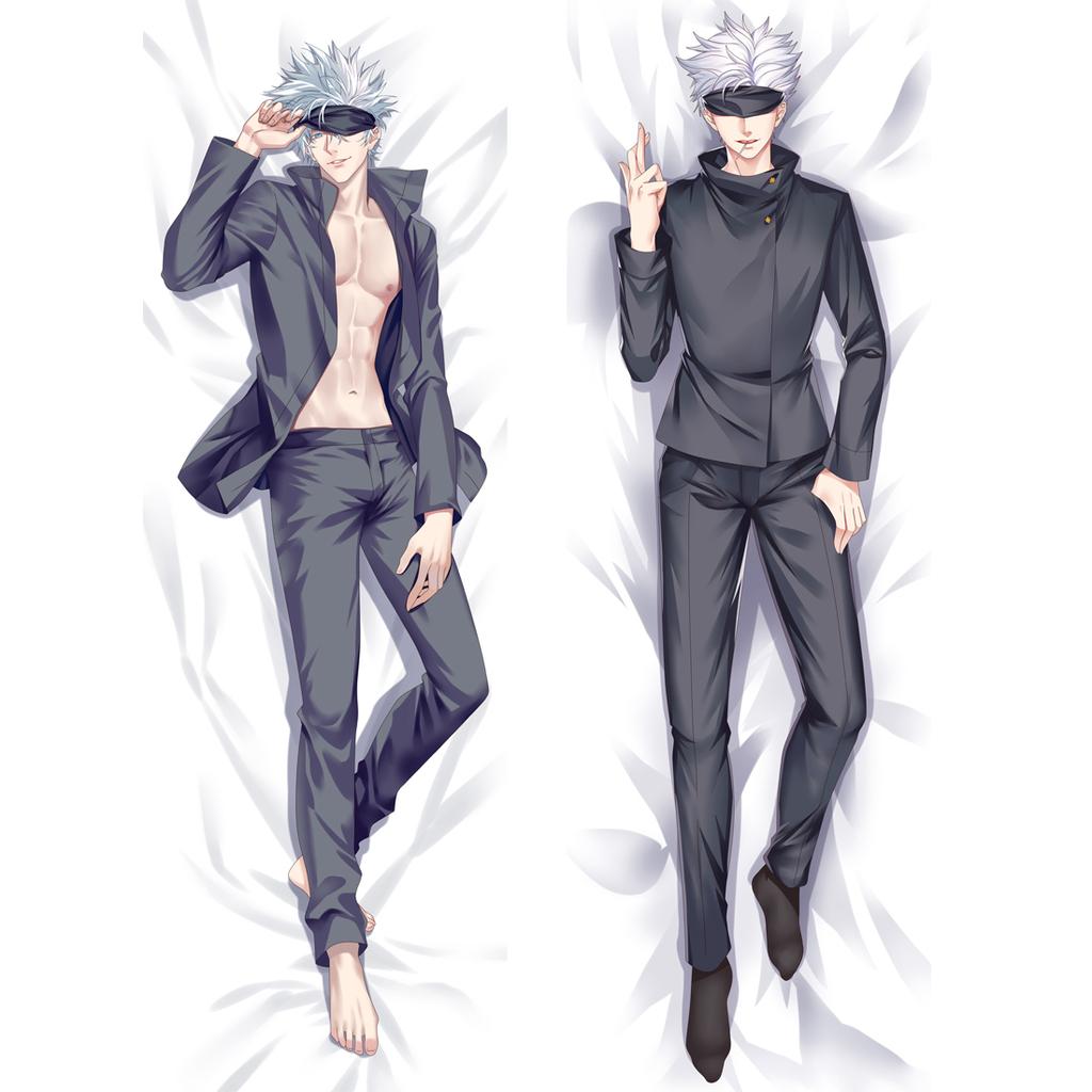 Anime Jujutsu Kaisen Gojo Satoru Cosplay Hugging Body Pillow Case  Peachskin Throw Cushion Pillow Cover