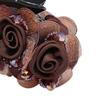 Non-slip Crossing Teeth Women Hair Claw Flower Beads Decor Bow Bath Hair Claw Styling Tool