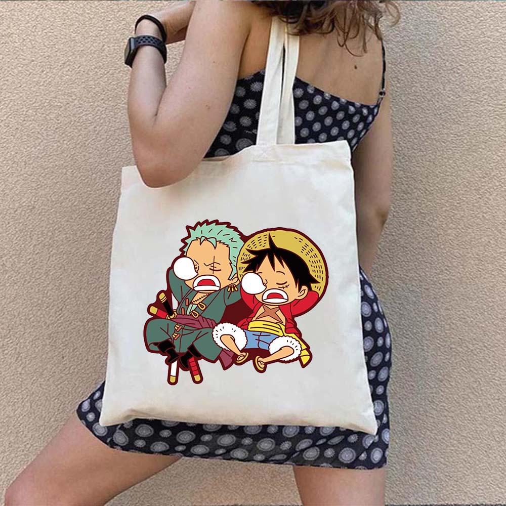One Piece Luffy Aufdruck ein Schulter Canvas Tasche 7540