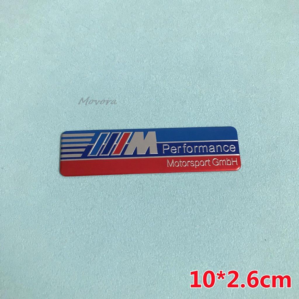 VYOJ1 New 3D Aluminum Car Styling Stickers Body Trunk Decoration For BMW M Power Performance E90 E91 E92 E93 X1 X3 X5 X6 M3 M5 F18 E63