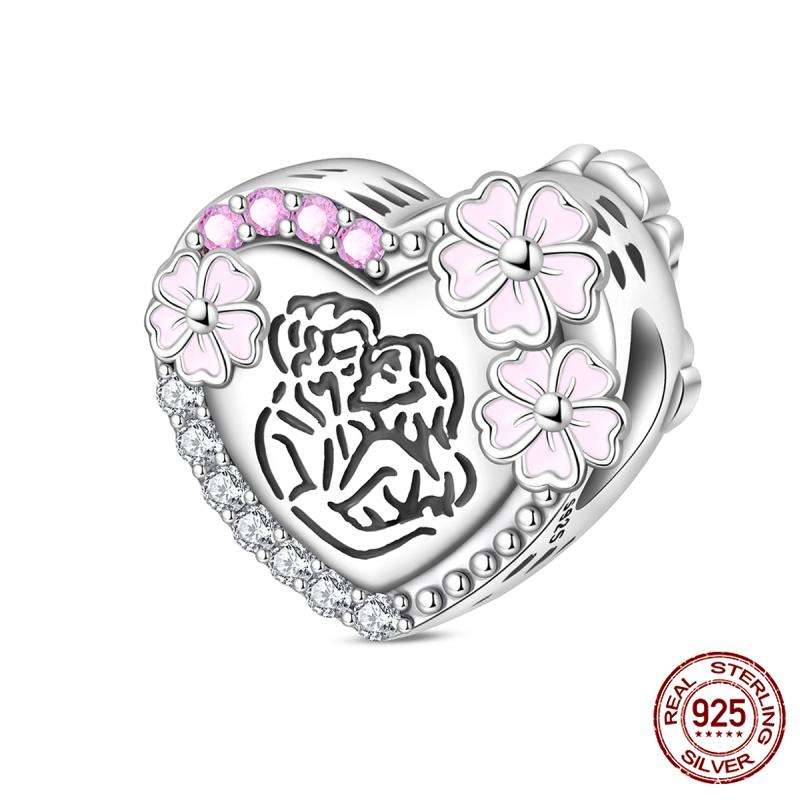 New In Original Charms Copper Love Glow-In-The-Dark Charms Beads Fits 3Mm Original Bracelet For Women Diy Fine Jewelry Gifts