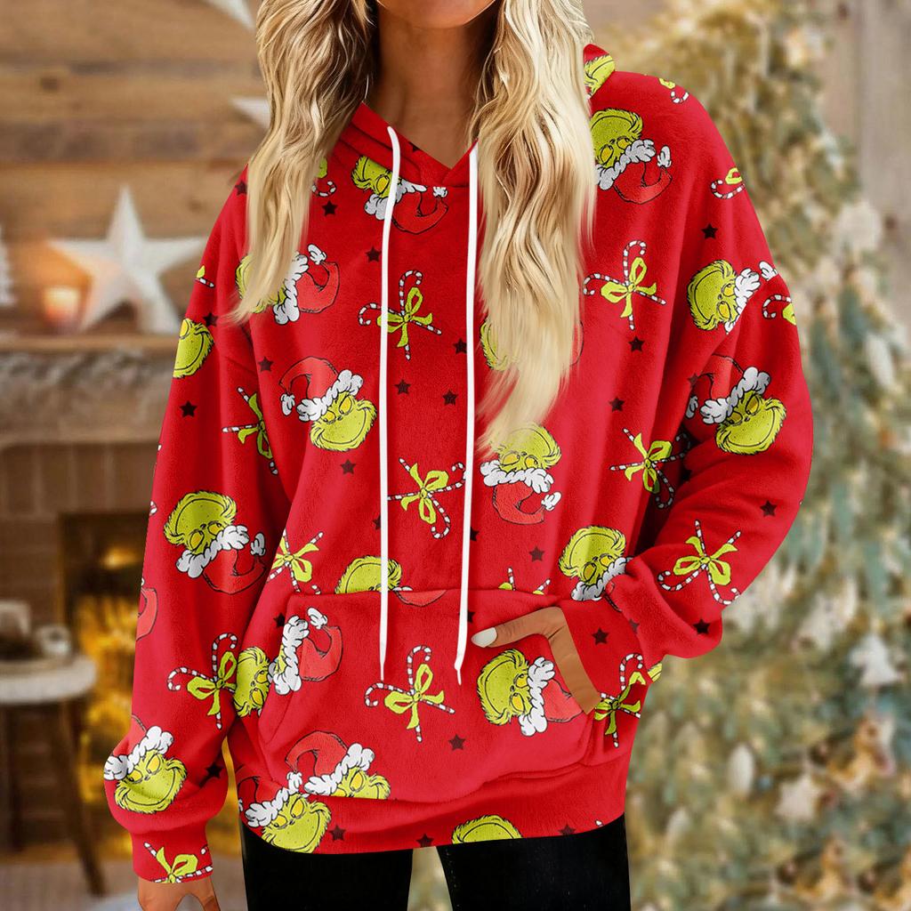 Hettegensere for kvinner Oversized Vinter Plysj Søte Gensere Pullover Trendy Høst Vinter Klær