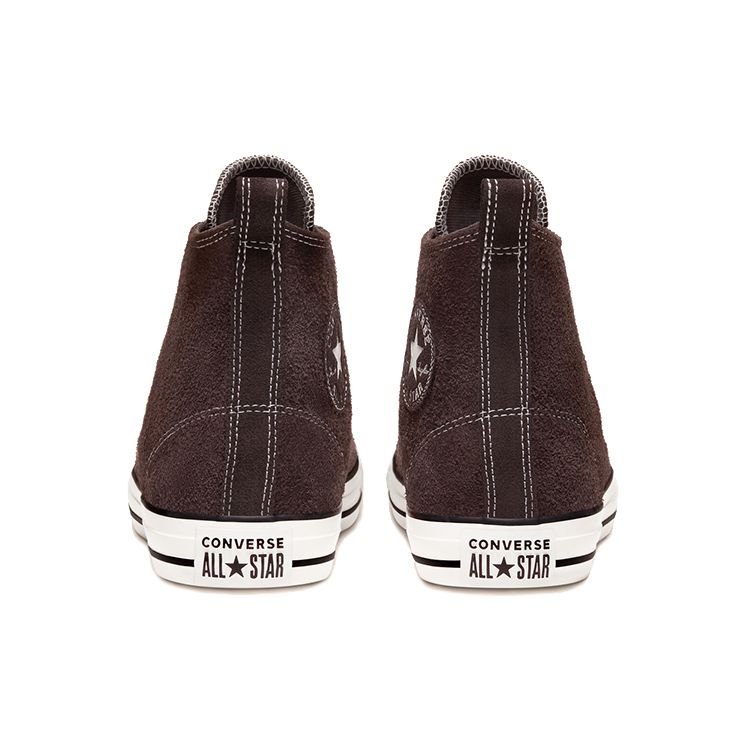 Converse Chuck Taylor All Star Suede High Top Comfortable Velvet Canvas Shoes Unisex Sneakers Brown Red 165844C