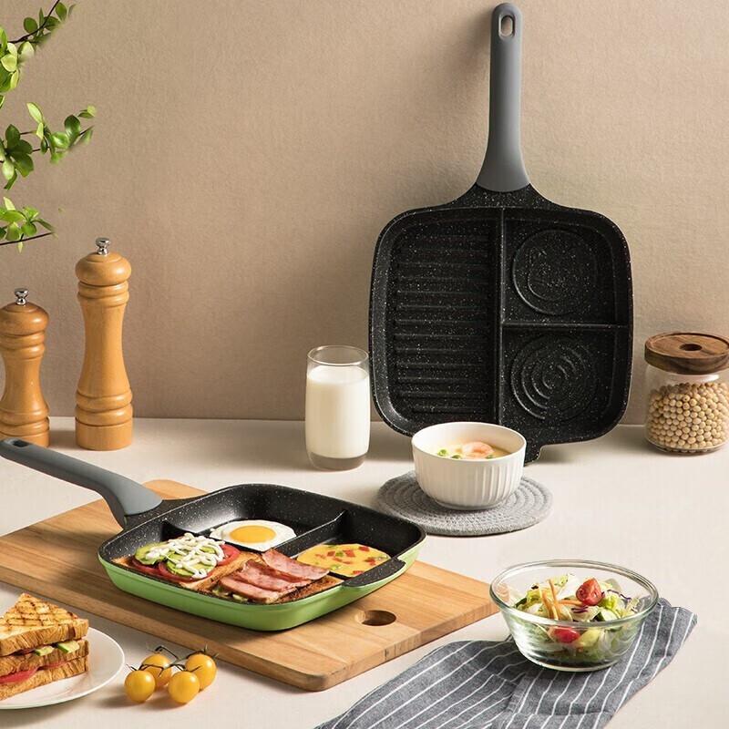 

COOKER KING 26cm Bamboo Green Stone Breakfast Frying Pan
