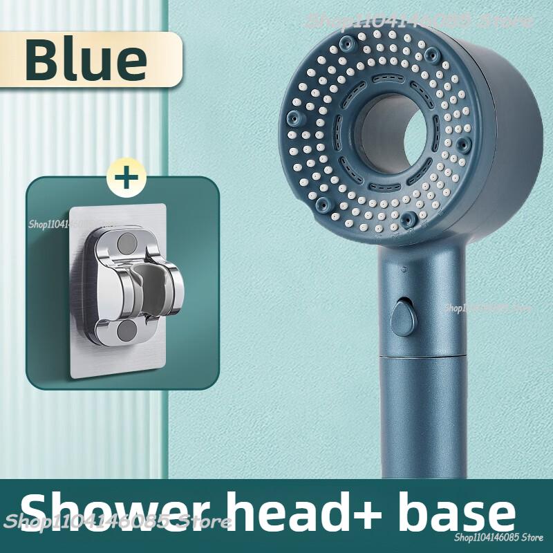5 Modes High Pressure Shower Head Set Rainfall Handheld Sprayer Nozzle Shower Head with Hose Bracket Bathroom Faucet Accessories