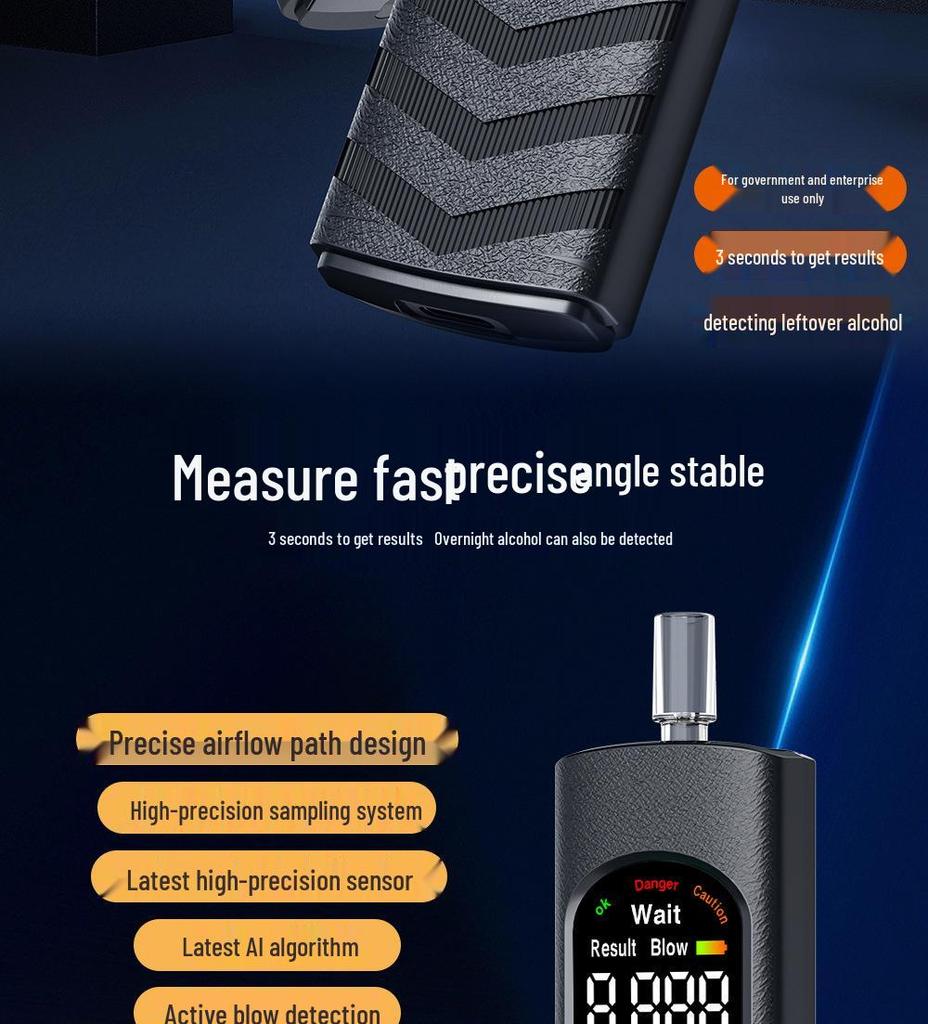 Portable High-Precision Breathalyzer for Home Use