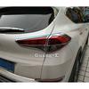 For Hyundai Tucson 2015 2016 2017 2018 Car Body Rear Back Light Lamp Detector Frame Stick Styling ABS Chrome Cover Trim Eyebrow