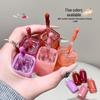 SHAQINUO Misty Tipsy Liquid Blush & Lip Glaze: Dual-Use, Long-Lasting, Hydrating for Youthful Vitality, Korean Style.