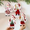 Santa Claus Christmas Tree Pendant Christmas Santa Statue Holiday Ornament Christmas Atmosphere Hang Figurine Navidad Natal Gift