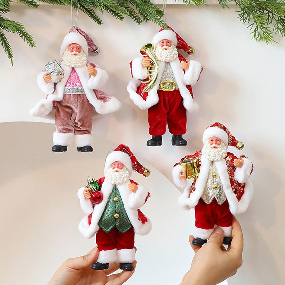 Santa Claus Christmas Tree Pendant Christmas Santa Statue Holiday Ornament Christmas Atmosphere Hang Figurine Navidad Natal Gift