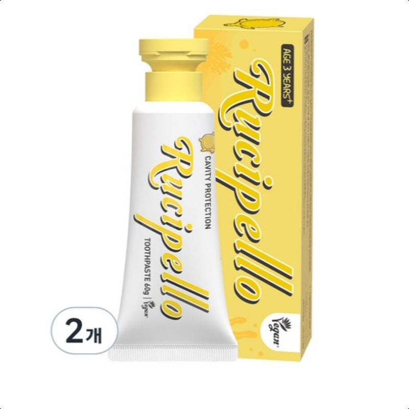 Rucipello Kids Pasta do zębów dla dzieci Niska zawartość fluoru Mele 60g