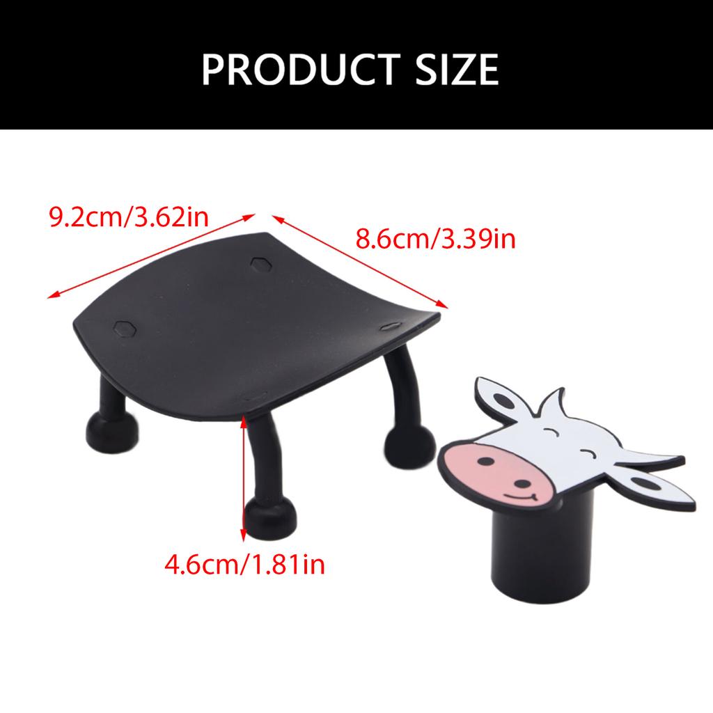 Lovely Cow Toilet Paper Holder Funny Toilet Tissue Rack Toilet Roll Paper Holder Bathroom Accessories Easy To Use