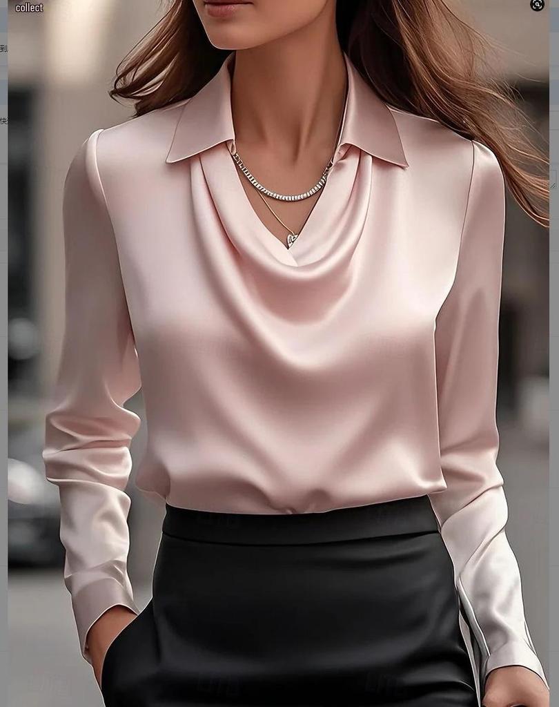 Elegant 2026 Women's Printed Swing Collar Shirt Top