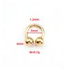 Stainless SteelHorseshoe Hoop Rings Ear Cartilage Nose Septum Eyebrow Tragus Lip Daith Helix Piercing Jewelry Unisex 18g