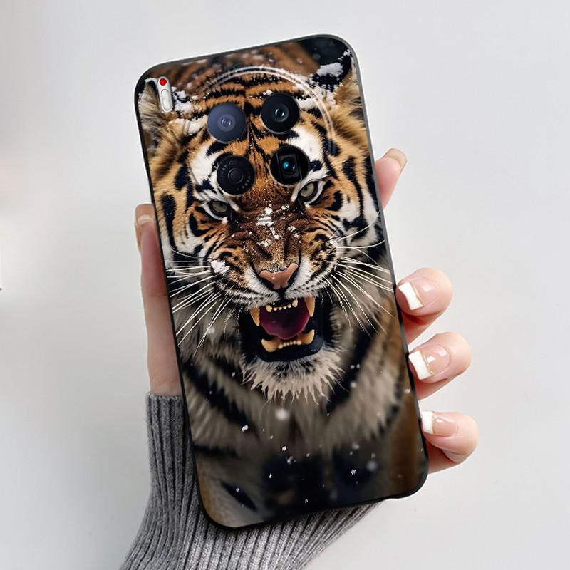 

Phone Case For Tecno Camon 40 Premier 5G Bumper Soft Silicone Unique Design Black Case Ins Style Floral Painted Shockproof Cover Camon 40 Premier 5G