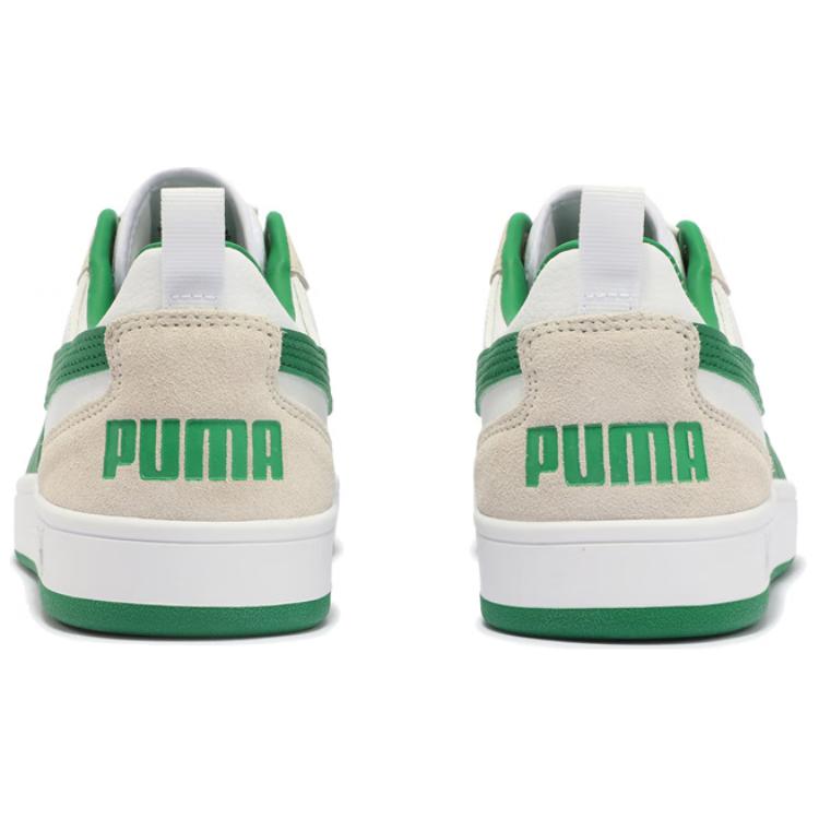 Puma Dribble Fashionable Durable Low-Top Casual Shoes Unisex Casual Shoes White Green 401057-01