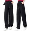 Women's Yellow Straight-Leg Sporty Casual Sweatpants - Spring/Autumn 2025 Collection