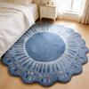 Dopamin-Farben Teppiche für Wohnzimmer Flauschig Weich Schlafzimmer Dekor Teppich Unregelmäßige Form Nachttischteppich Zuhause Verdickt Plüsch Bodenmatte