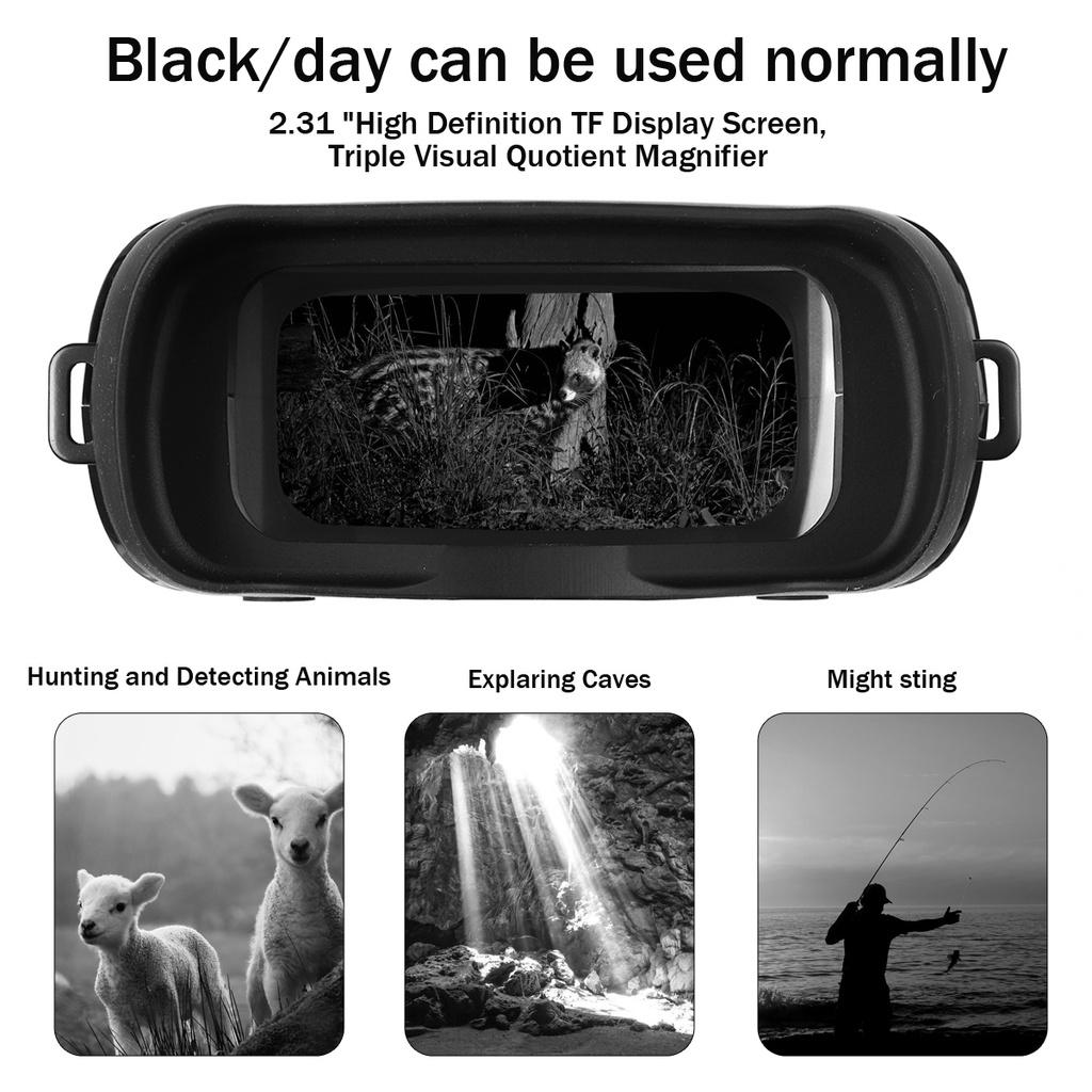 HD Digital Night Vision Binoculars With Video Recording Infrared Day And Night Vision Hunting Binoculars Telescope 196*146*59mm